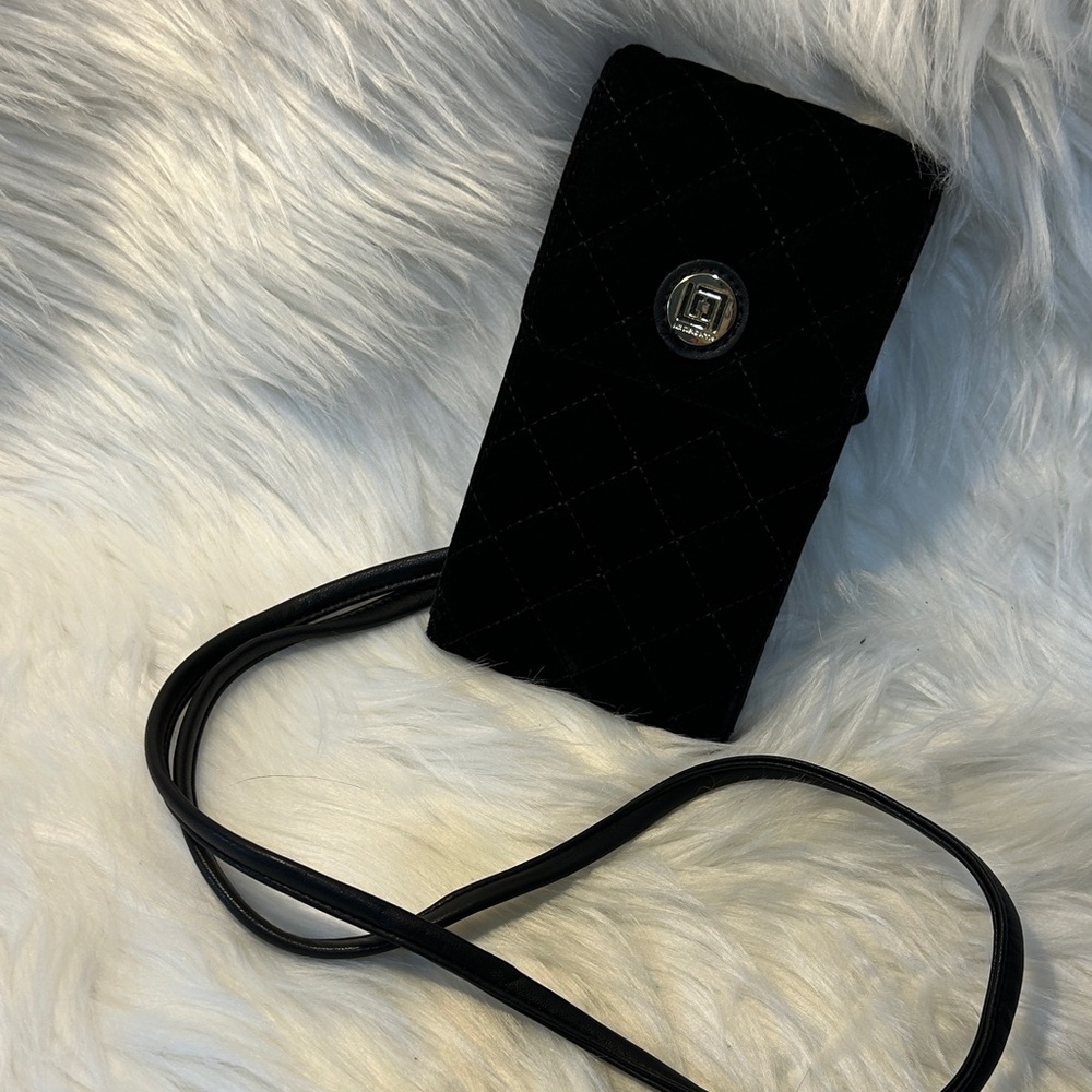 Liz Claiborne Black Quilted Crossbody Bag